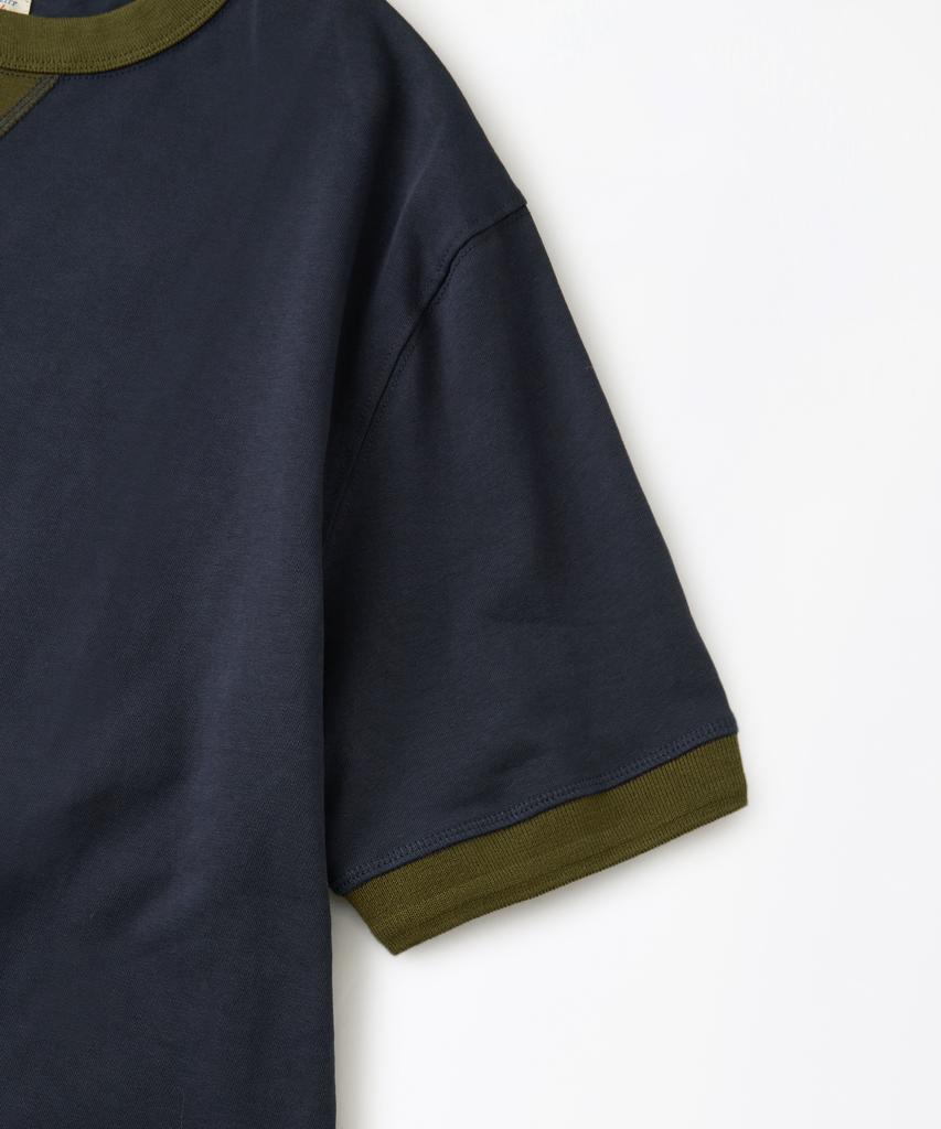 OUTSTANDING Ringer T-Shirt_Navy/Olive