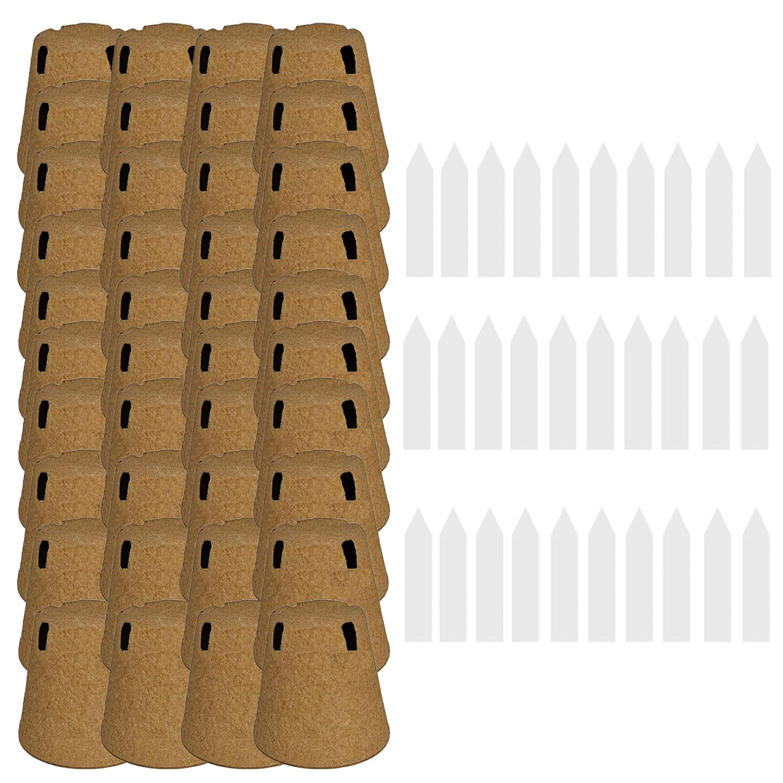 

Biodegradable Pulp Seedling Pots Round Planting Nursery Pots For Home Gardening And Professional Use