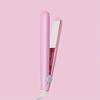Mini Fast Heating Hair Straightener Colorful Plywood Bang Clip Dual-use for Curly and Straight Hair Portable Curling Iron
