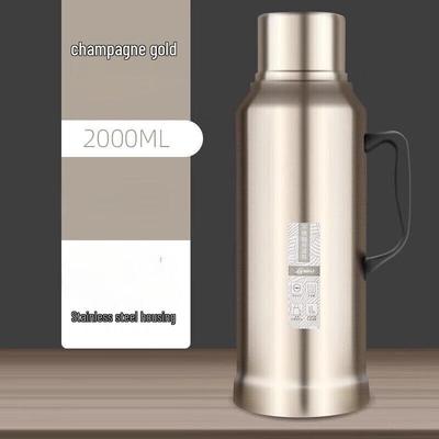 Shangqi 2L Gold Stainless Steel Thermos Bottle