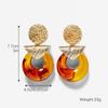 Personalised Exaggerated Resin Earrings Alloy Earrings Fashion Creative Vintage Earrings Earrings Trendy Earrings 2025 Everyday Jewelry