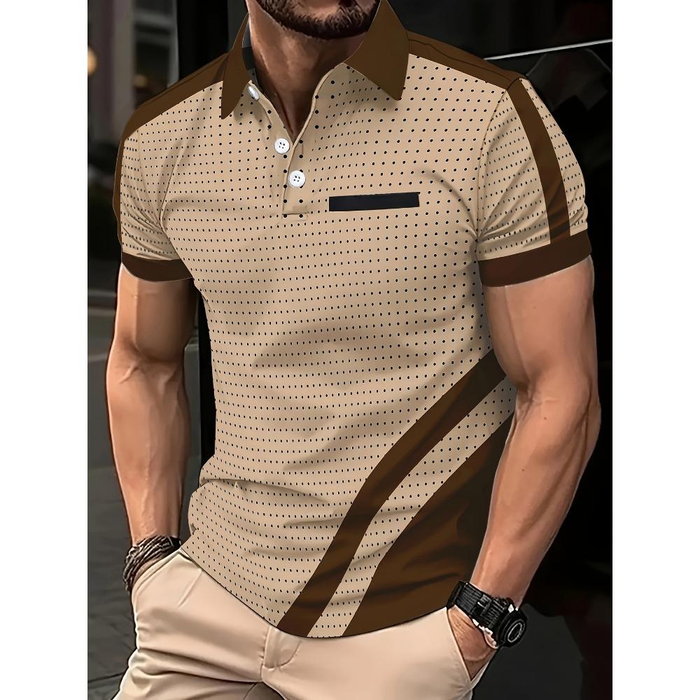 Summer Men's Short Sleeved Polo Shirt Casual Fashion