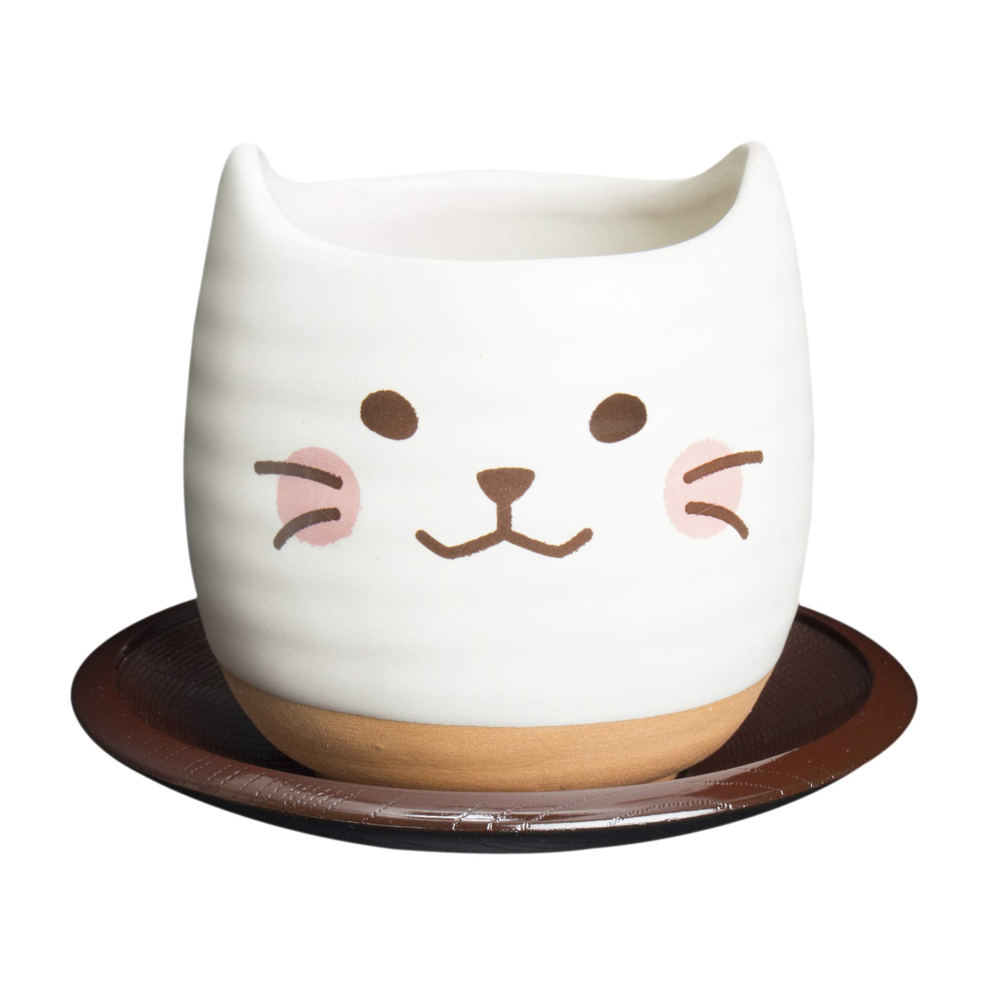 

Sun Art Cute Tableware White Cat Teacup (with Tea Tray) 300ml White san2531-1