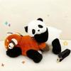 Crooked Head Bag Raccoon Panda Cute Plush Dolls Toy Children Gifts Birthday