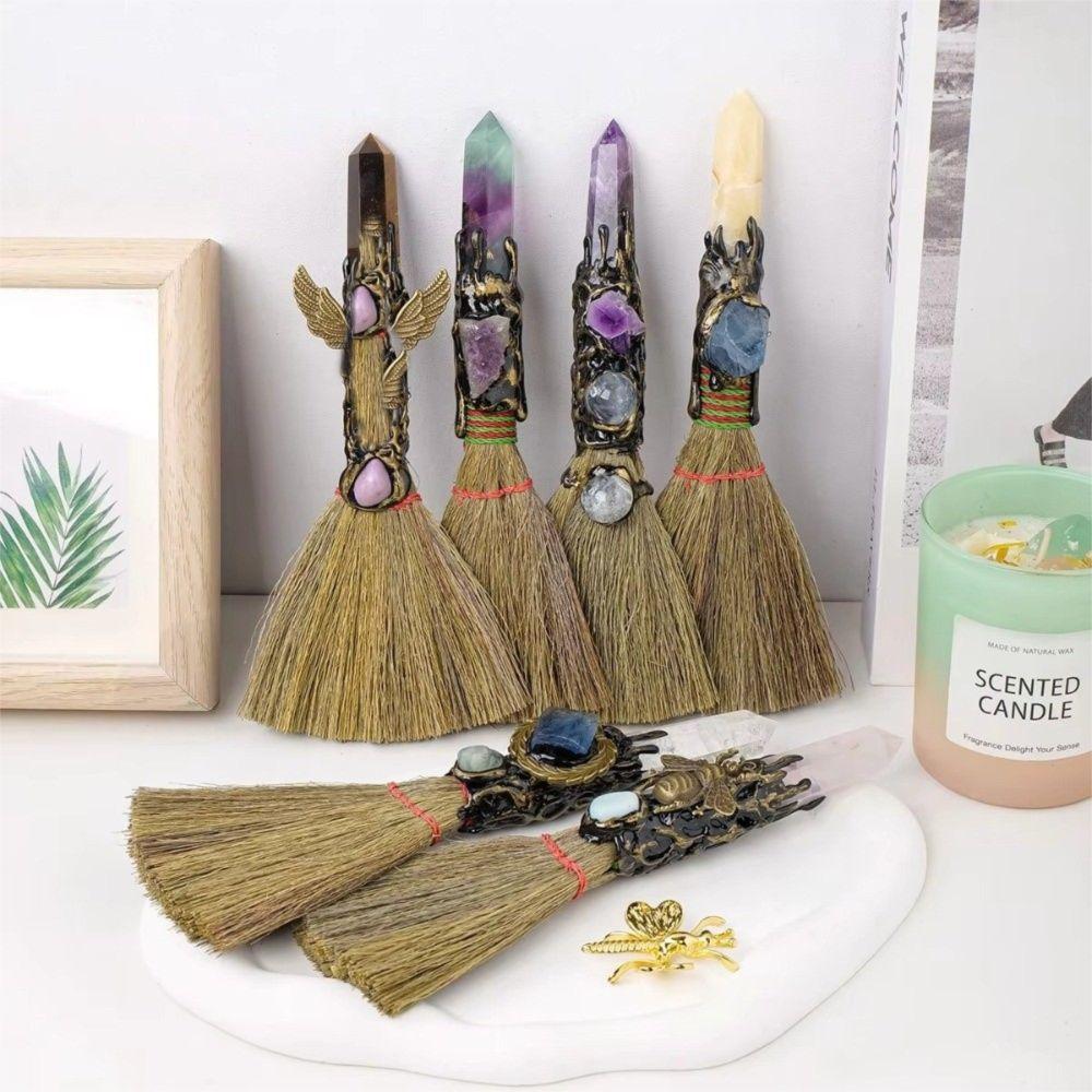 Handmade Witch Broom Spiritual Handmade Ritual Broom Ritual Magic Magic Broom  Halloween Decor