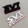 3D Metal Logo SVT COBRA Car Sticker Rear Trunk Badge Front Grille Emblem For Ford Mustang Shelby GT500 GT350 F150 GT Accessories