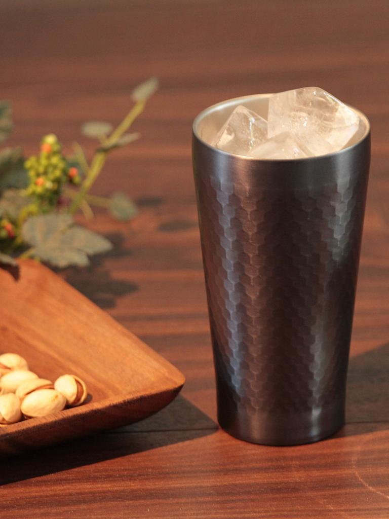 Dolce Duo Thermo Tumbler Day Beer Cup Pair Heat Retention Cold Retention Stainless Steel Vacuum Insulation Double Wall 350ml Grey 2 Pieces Gift Set