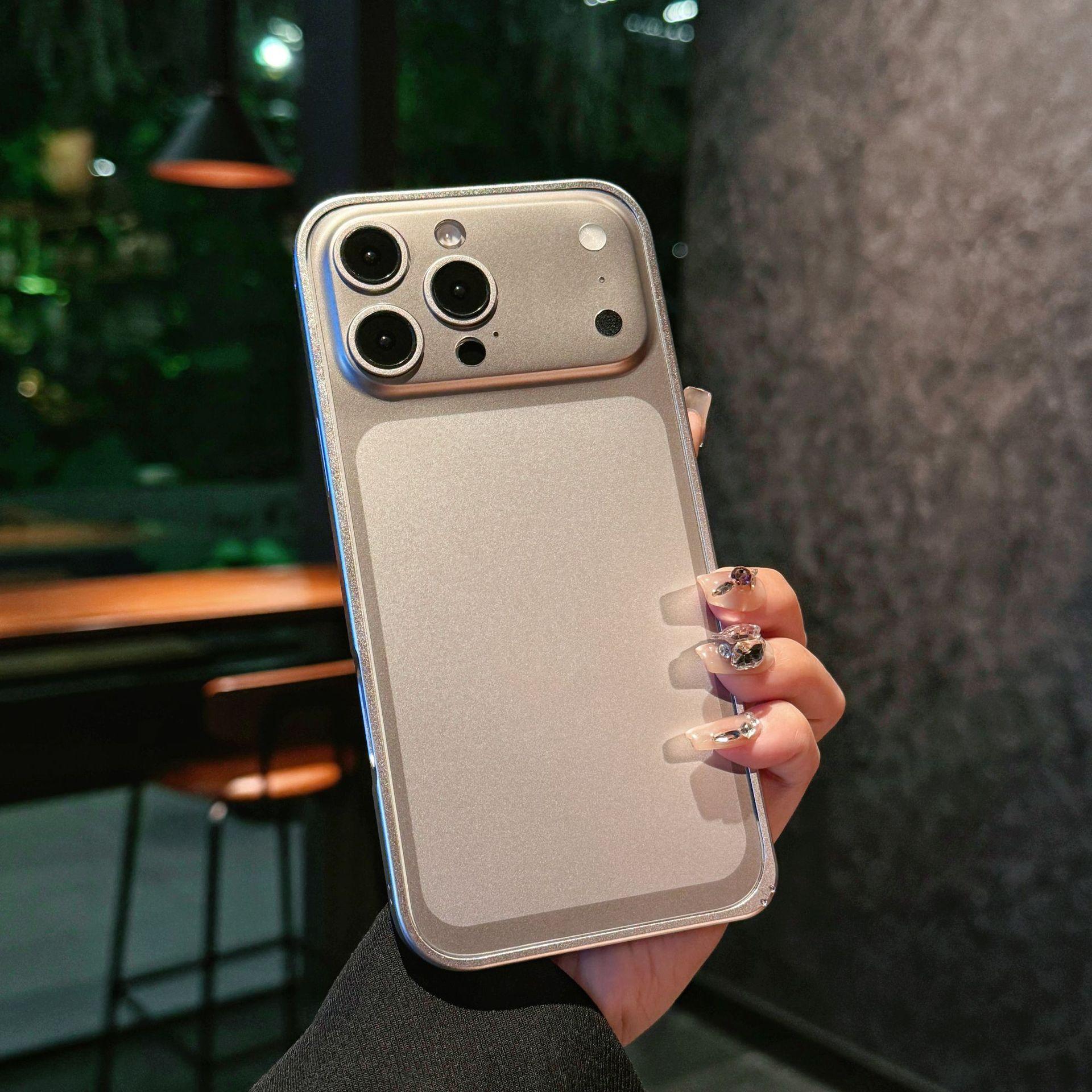 Applicable to second change 17PRO ultra-thin integrated matte back cover protection 16PRO frame protective cover 14RPOMAX trend iPhone17PRO