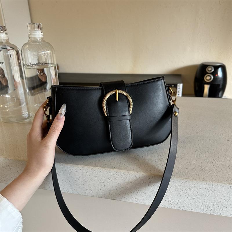 

Large-capacity foreign style fashionable new popular underarm bag femininity personalized foreign style high-end texture exquisite shoulder bag чёрный