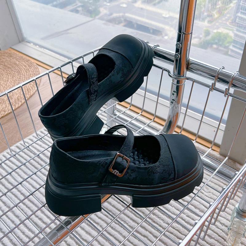 Genuine Leather Mary Jane Shoes Fashion Shoes Casual Non-tiring Women's Shoes