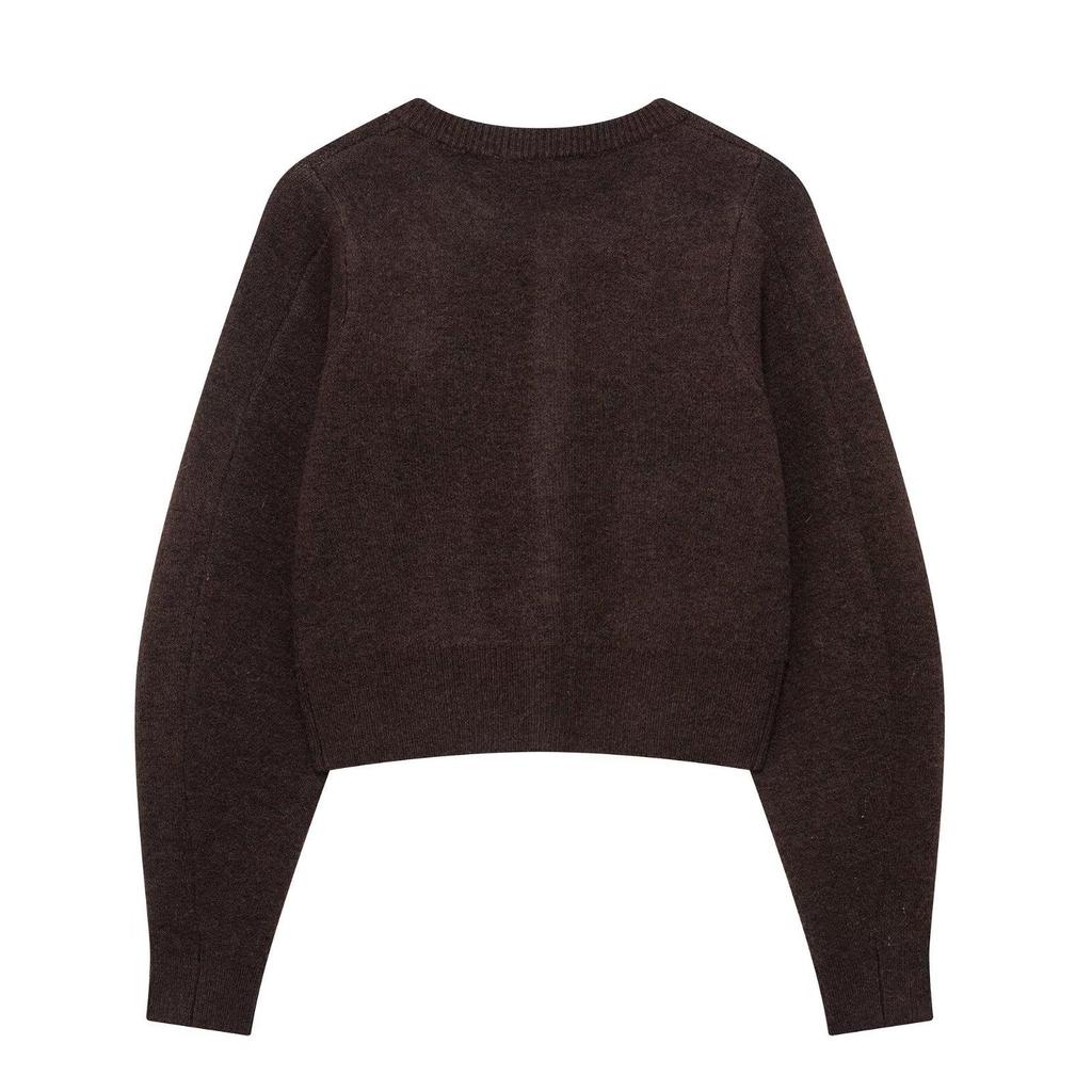 TAOP&ZA Spring Collection: Women's Elegant Double-Breasted Knit Cardigan & Casual Midi Skirt