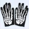 Short Halloween Ghost Gloves Halloween Cosplay Skeleton Performance Gloves Performance Prop Bones
