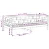 VidaXL Daybed, Sofa Bed, Guest Bed, Indoor Bedroom Furniture, Modern, Wax Brown 80x200 Cm Wood of 844409
