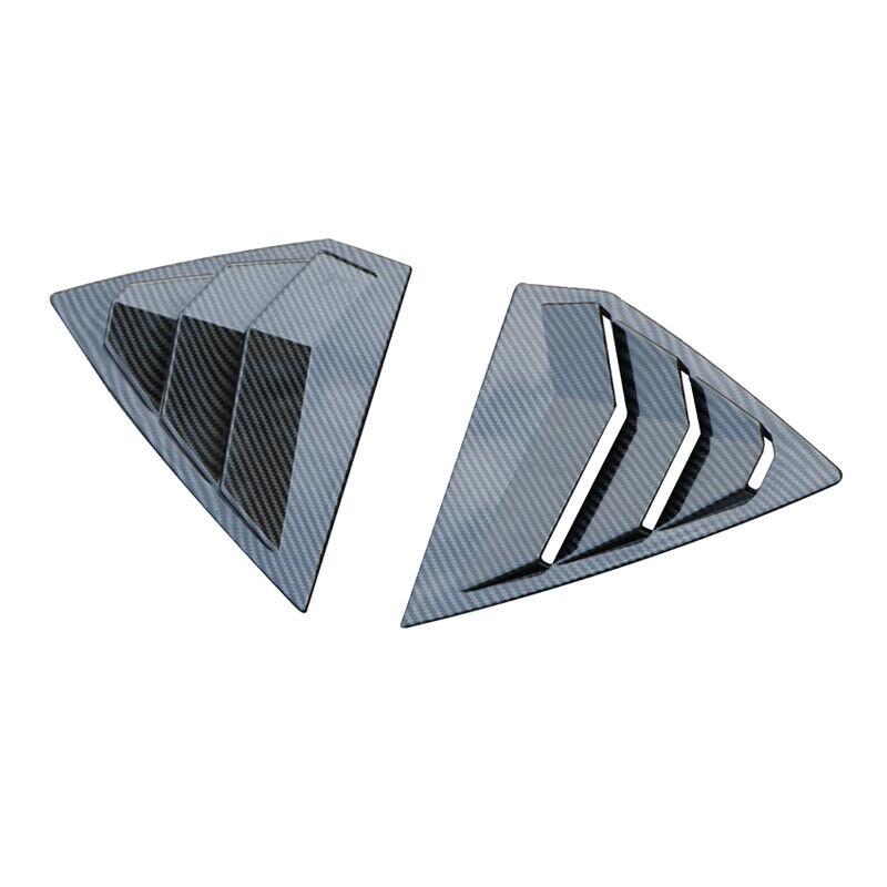 For Buick Regal Opel Insignia B 2017-2025 Car Rear Louver Window Side Shutter Cover Trim Sticker Vent Scoop ABS Carbon Fiber