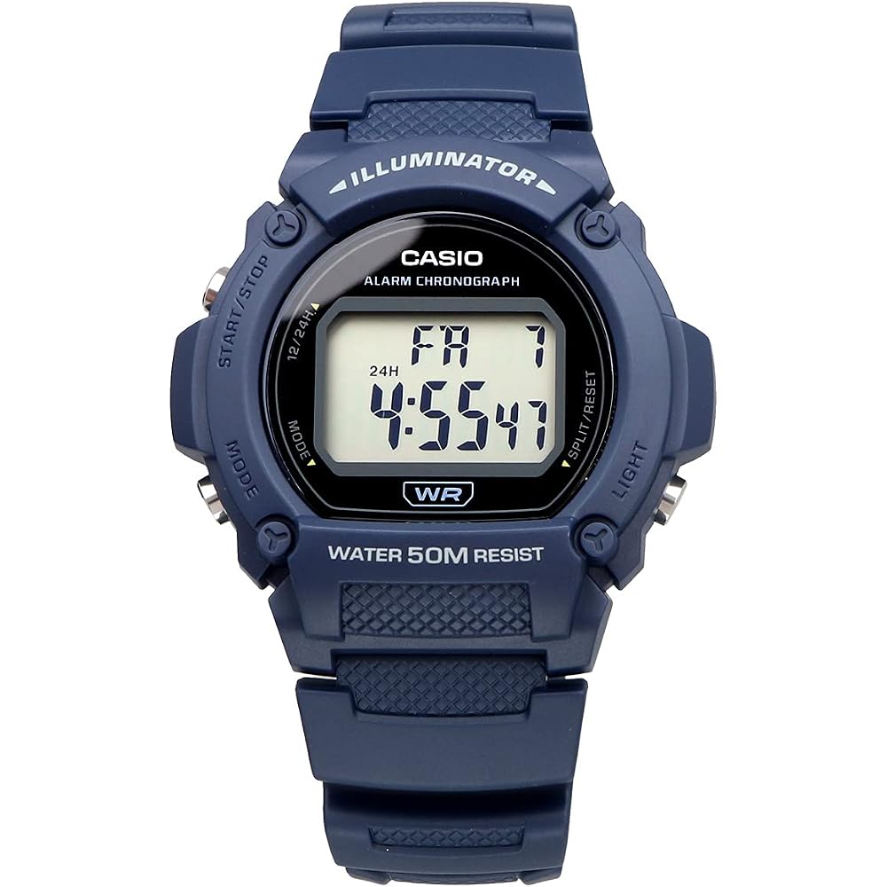 [Casio] CASIO Standard Digital Watch W-219H-2AV Men's Cheap Casio Navy Blue Overseas Model [Parallel Import]