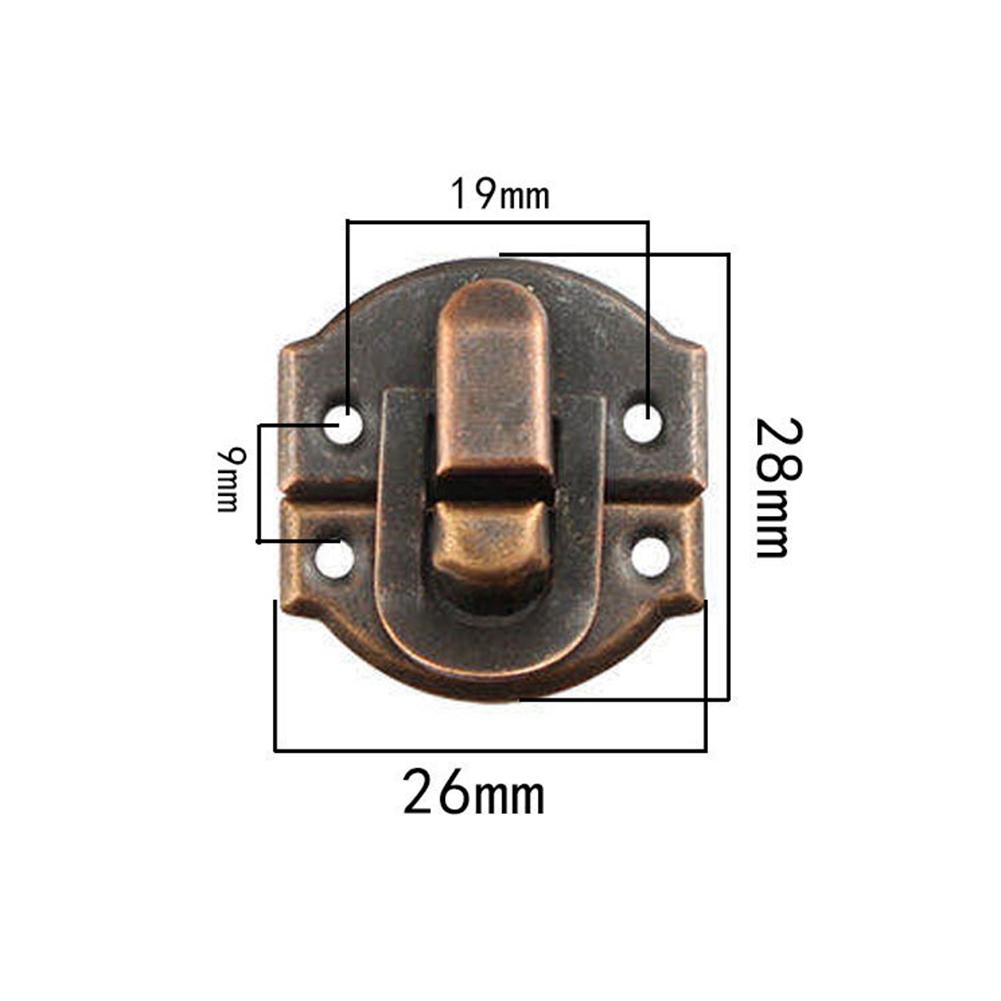 5/12set Jewelry Box Hasp Clasp Suitcase Wood Chest Cabinet Decorative Lock Latch Vintage Case Buckle Lock Decorative Hardware
