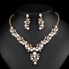 Court Style Pearl Necklace Earrings Set European and American Hot-selling Jewelry Female Bride Dress Jewelry Alloy Electroplating