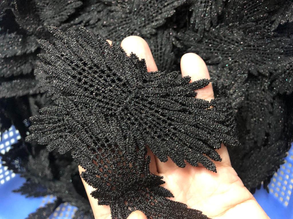 Gold and Silver Thread Lace Applique Pad - Accessory Components In Stock