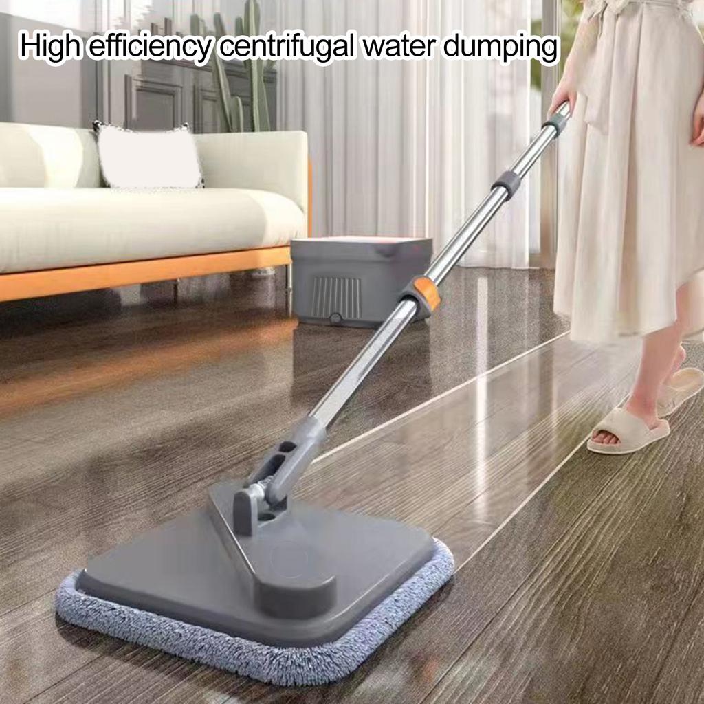 Mopp Magic Floor Squeeze Squeeze Mopp Badezimmer Eimer Flacher Eimer Rotierender Mopp Boden Wischen Haus Haushalt Reinigungsmittel Einfach 2025