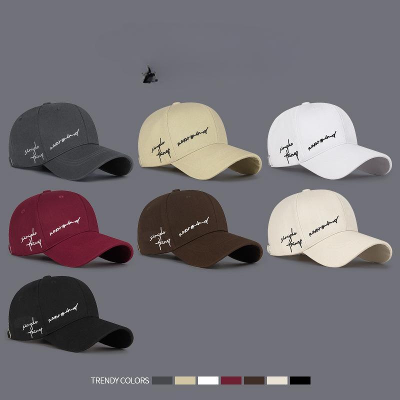 Șepci pentru bărbați și femei, patru sezoane, șepci versatile, cu litere brodate, la modă, patru sezoane, șepci sport cu parasolar, șepci de baseball pentru studenți de stradă