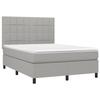 VidaXL Sommier à Lattes de Lit avec Matelas et LED, Lit Rembourré, Lit Double, Lit Adulte de Chambre à Coucher Intérieur, 3134877