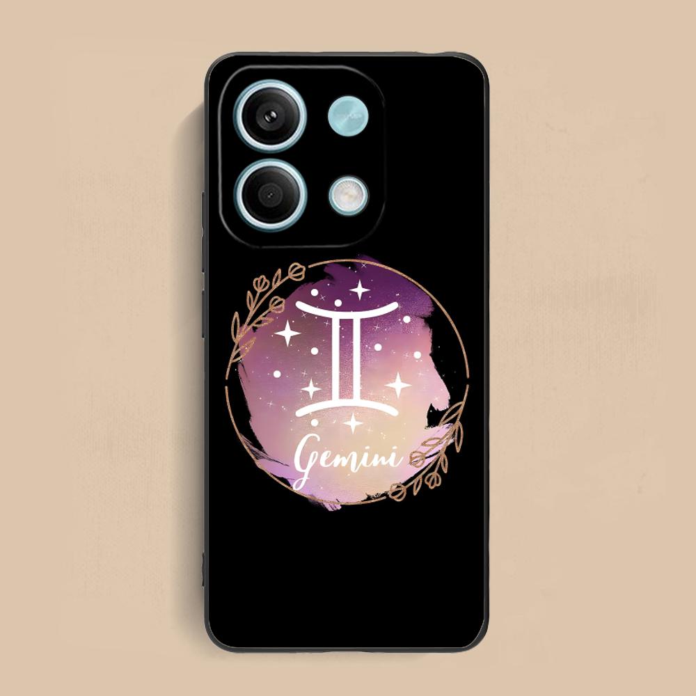 

Zodiac Sign Gemini Mobile Phone Case for Xiaomi Redmi 15 14 13 12 A5 3 2 1 C Plus 4G 5G Colorful Printing Cover Cover Smartphone redmi 15