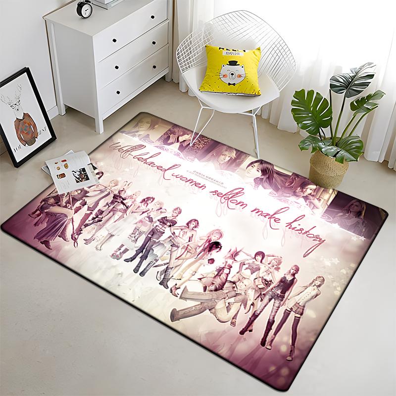 Final Fantasy Carpet Art Printed Living Room Bedroom Children's Rugs Soft Kitchen Area Rug Non-slip Flannel Carpet Floor Mat