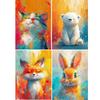 JISHSHAY Diamond Art Set of Diamond Art Cat Bead Art for Advanced 5D Diamond Art Rabbit Diamond Painting for DIY Diamond Art Popular Animal Diamond