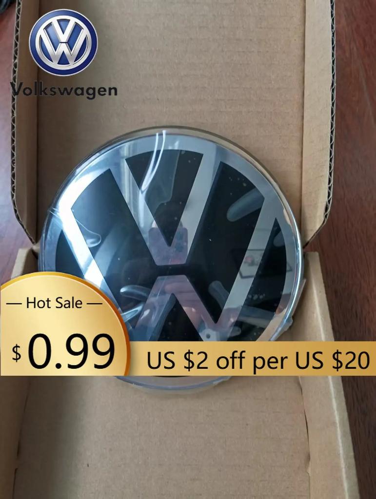 EPYFH1 For VW Volkswagen Jetta MK5 Golf 1 pcs 13.7cm  for Ceramic Grille Emblem 2GM853601E for Volkswagen Passat, Touran, T-Cross, Polo