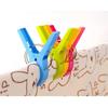 Pack of 8 Large Bright Colour Plastic Beach Towel Pegs Clips for Sunbed - Holiday Essentials - Towel Holder Grips for Deck