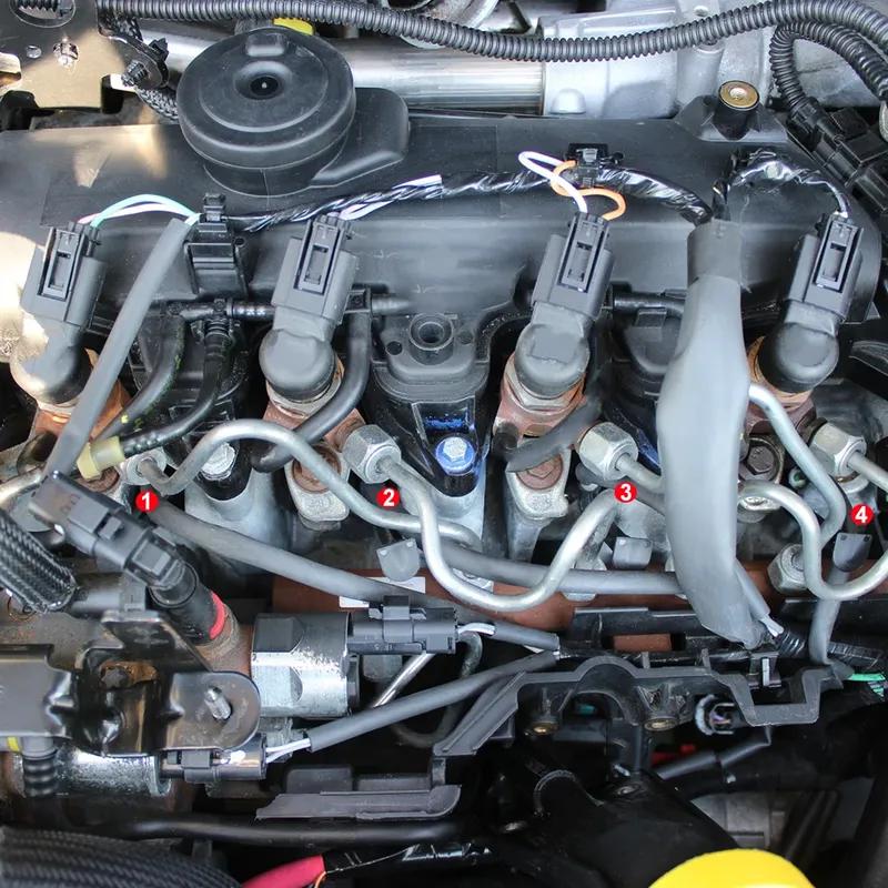 4pc for Dacia Duster HS 2010-2017 HM Logan 4.4V Diesel Heater Nickel Plating Glow Plug Accessories Parts 110654876R 110655687R