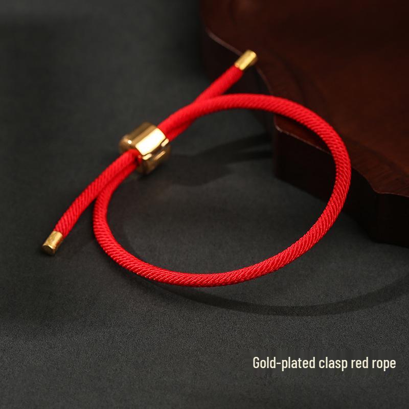 

Браслет-веревка ручной работы Longjie из золота и серебра с бусинами и итальянской застежкой