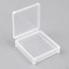 Clear Synthetic Material Craft Storage for Beads, Stackable Small Containers with Hinged Lid,