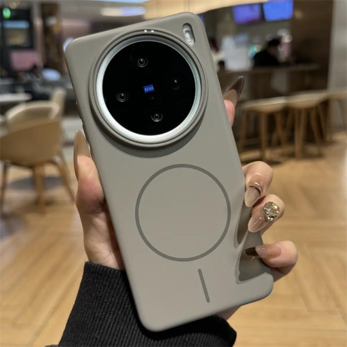 For VIVO X200 Pro Mini Case Simple And Soft Magnetic PC Skin-friendly Drop-proof Cover For VIVO X 200 Pro Mini Funda