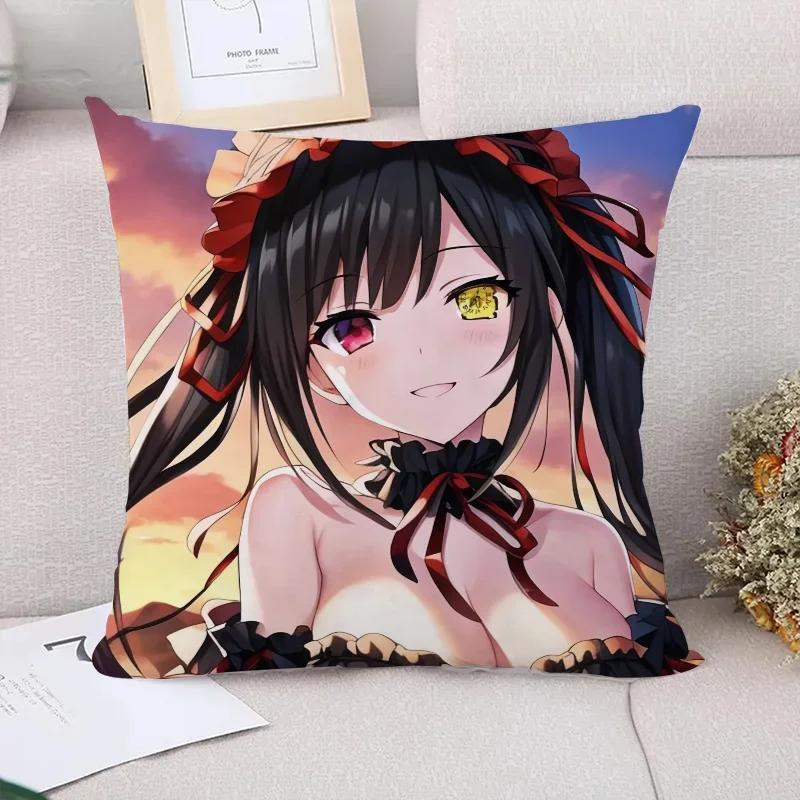 Cushion Cover Tokisaki Kurumi Decorative Pillowcase Decor Pillowcases for Pillows X Pilow Cases Sofa Cushions