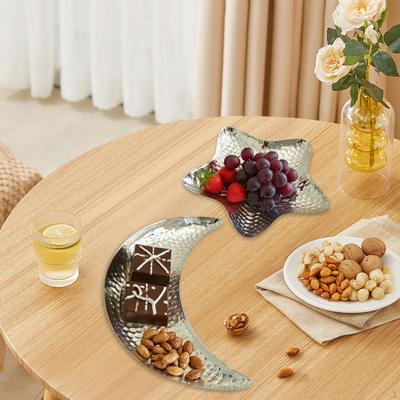 2x Dinner Plate Tray Snack Dish Decoration Sturdy Jewelry Display Dessert for Coffee Table