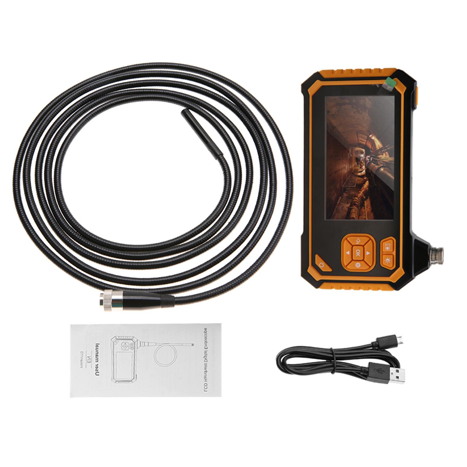 113 4.3‑inch LCD Color Screen Handheld   Endoscopes with 8 LEDs (1 M)