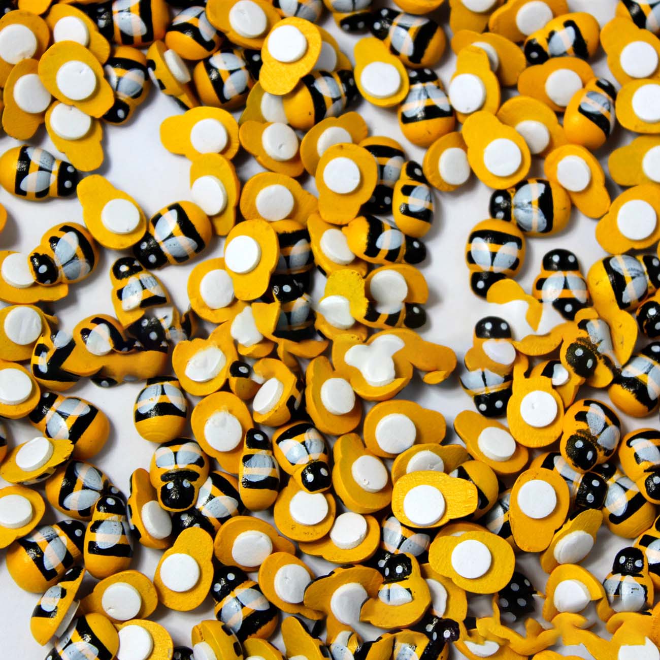 

100 шт. Пчела деревянная мини-украшение своими руками домашний декор стены украшения для дня рождения украшения для скрапбукинга пчела поделки домашний декор 100pcs