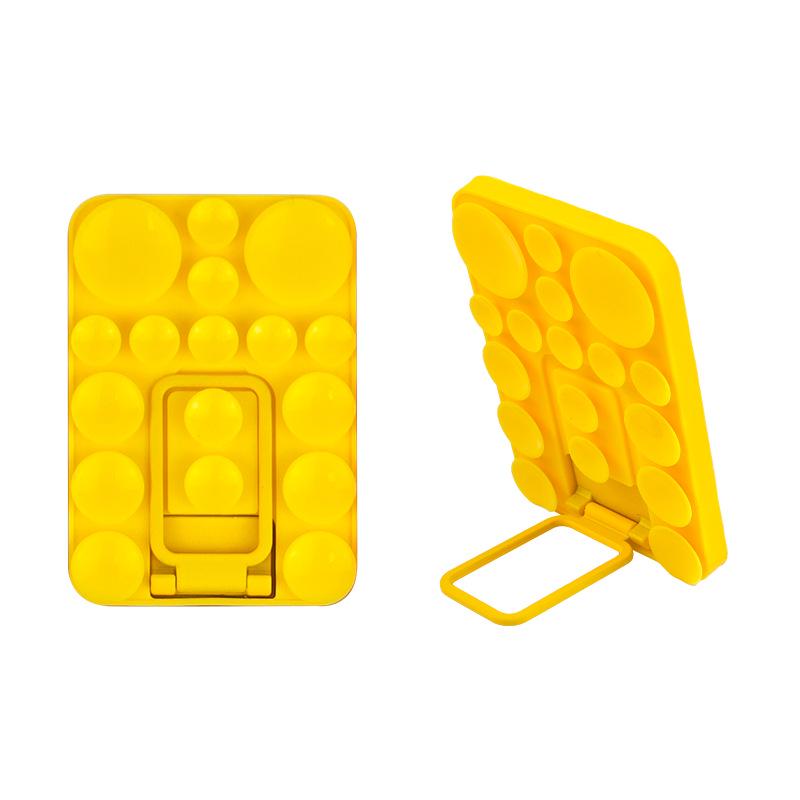 Universal Silicone Phone Holder: Suction Cup, Self-Adhesive, Folding Design
