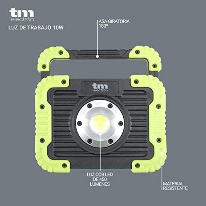 Pracovní světlo - TM ELECTRON - tmtor021 - LED COB 10W - 450lm - IPX4 - Přenosné