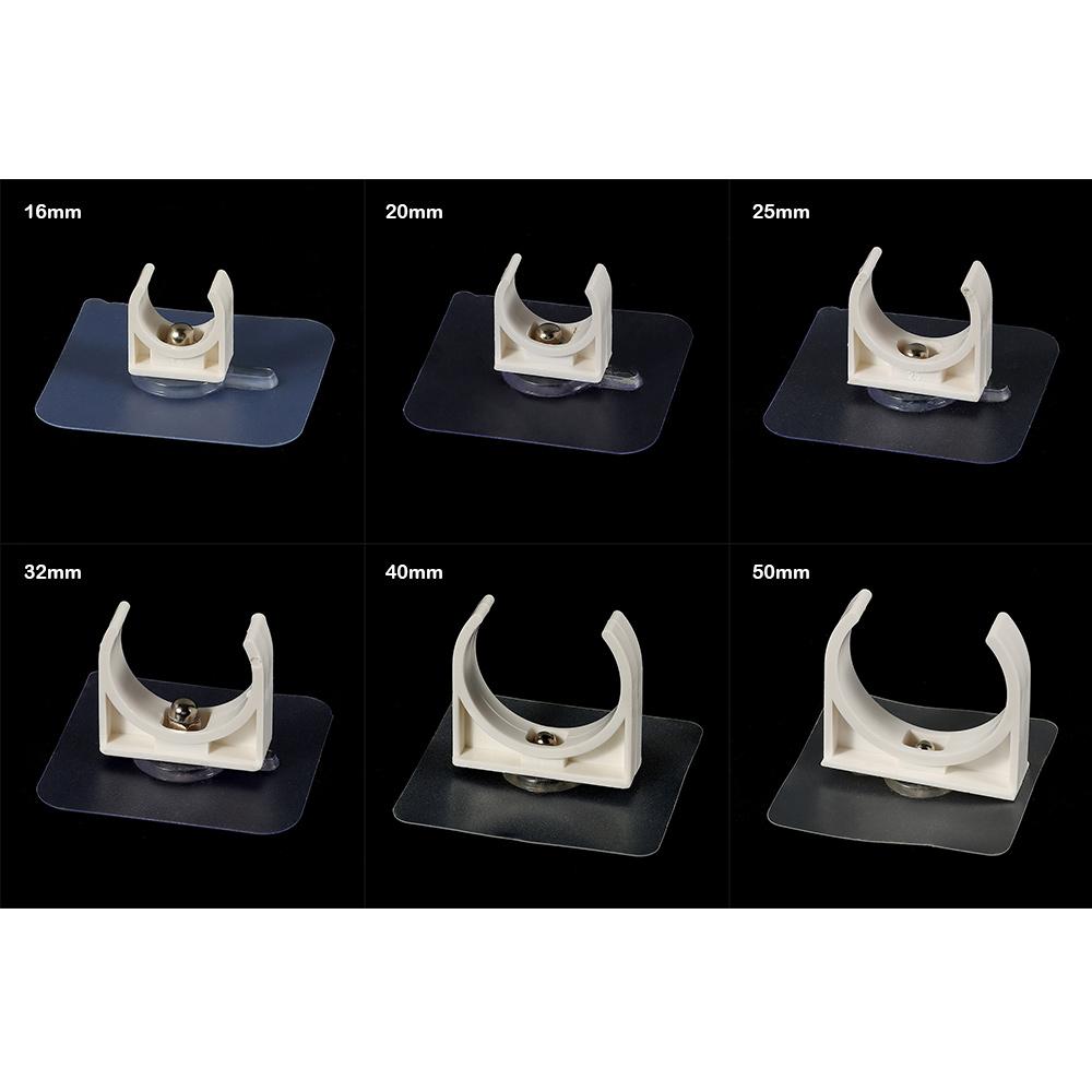 1/5Pcs Punch-free Water Tube Holder Garden Irrigation Tube Clip Connector Self-adhesive Pipe Clamp