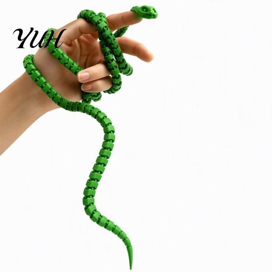 Flexible Snake Toy 1/3/5Pcs 3D Printed Simulated Toy, Movable Joints Figurine Stress Relief for Desktop Decor, Articulated Fidget