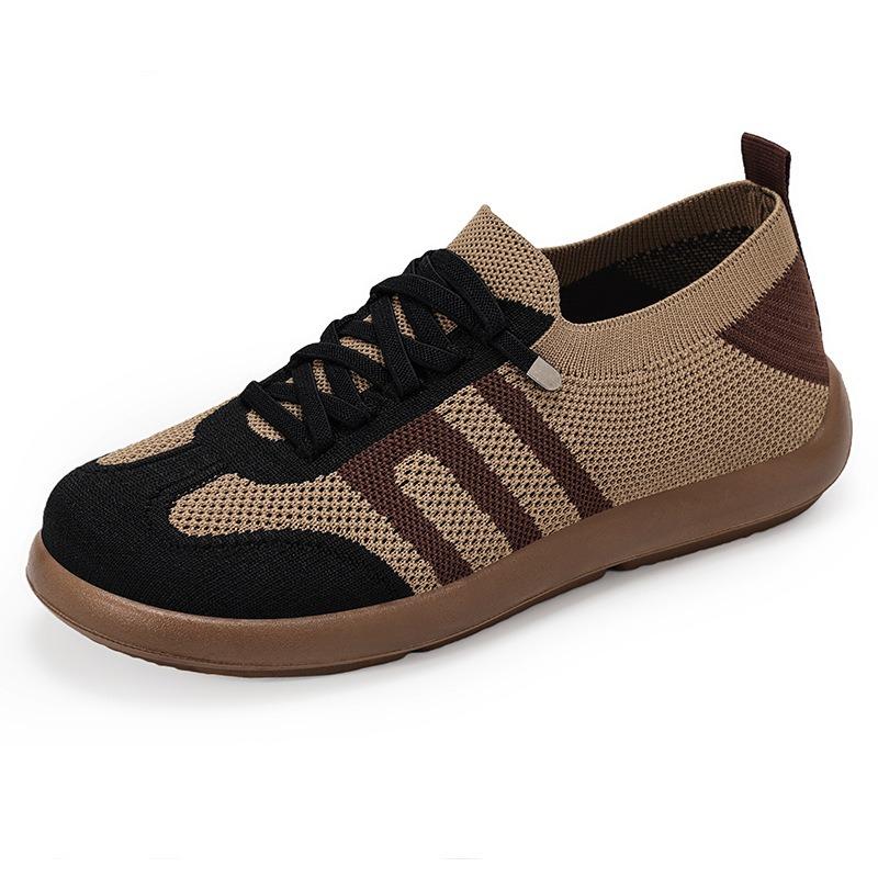 Shoes women's versatile autumn retro new fly-woven mesh soft-soled casual shoes soft-soled women's shoes