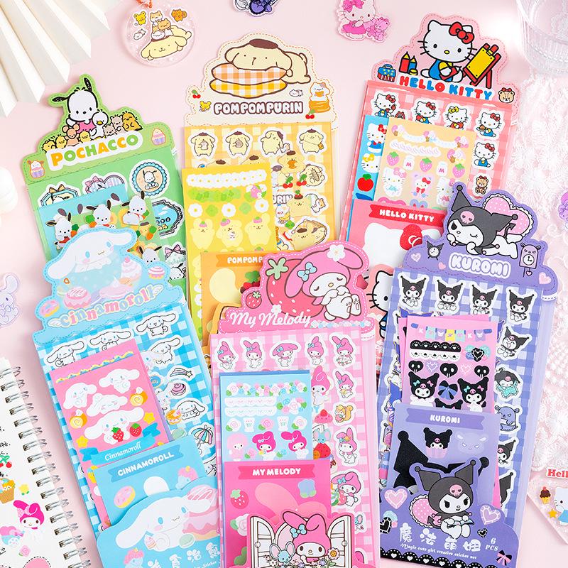 Cute Cartoon Anime Sticker Set for DIY Journals and Craft Decoration