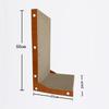 Large L-Shaped Wall-Mounted Cat Scratching Board and Bed Combo