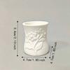 3D Printed Flower Vase Raised Patterns Pen Holder Cosmetics Storage Rack  Living Room Decor