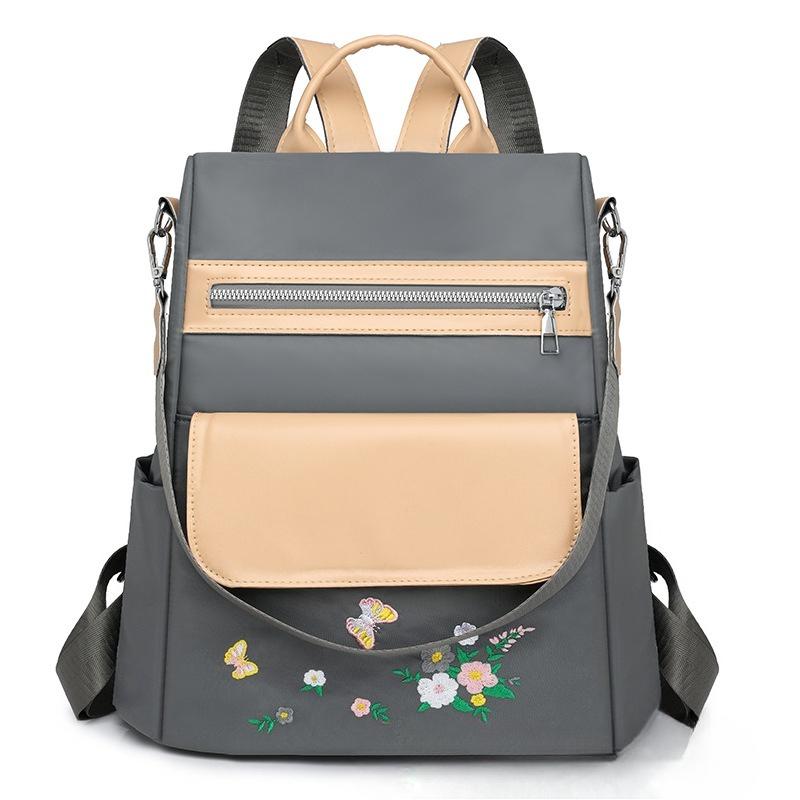 Artistic Embroidery Ladies' Backpack, Personalized and Fashionable, Chinese-style Single-shoulder Bag, Casual Backpack Casually