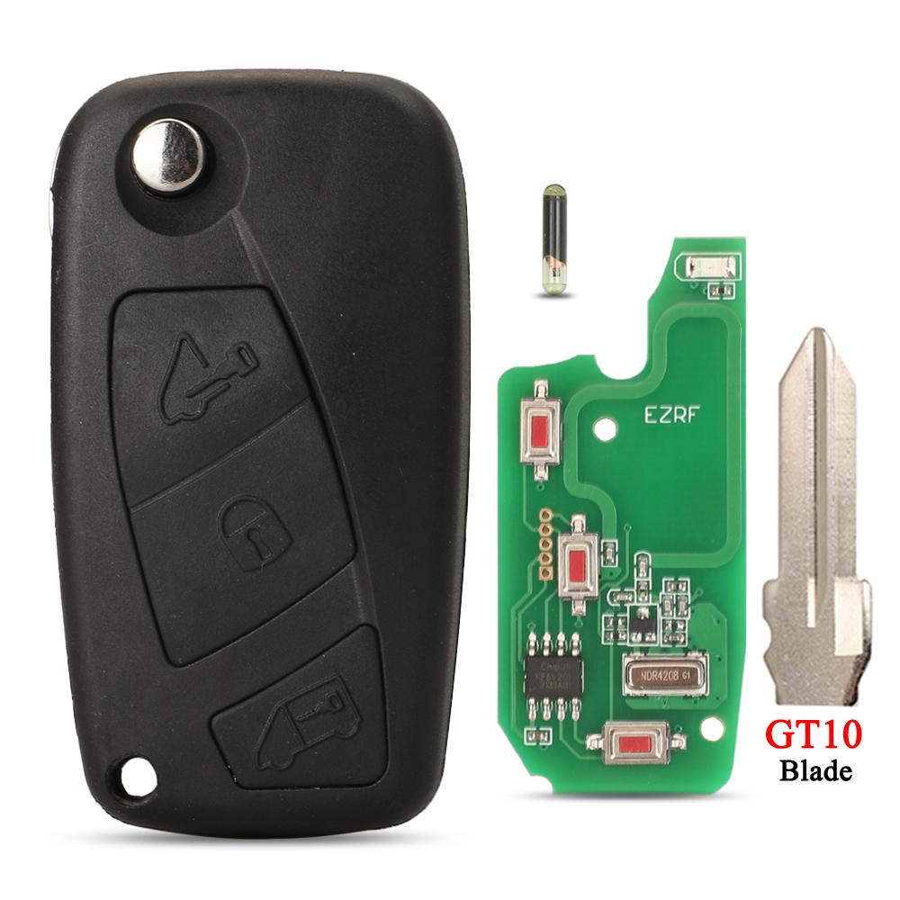 jingyuqin 434MHz For Iveco Daily 2006-2011 Megamos Crypto ID48 Remote Tunk Car Key Control Fob SIP22 GT10 With Decoration Sticke