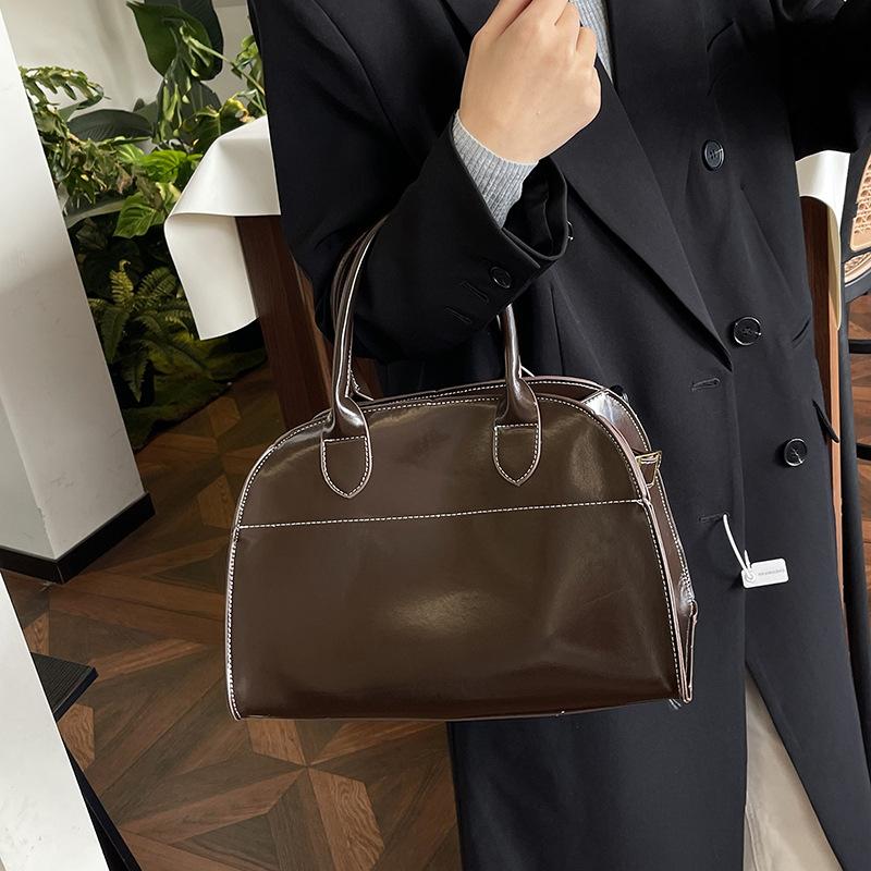 

Женская сумка новая женская модная сумка-тоут большой вместимости высококлассная простая ретро сумка для работы 33*19*22