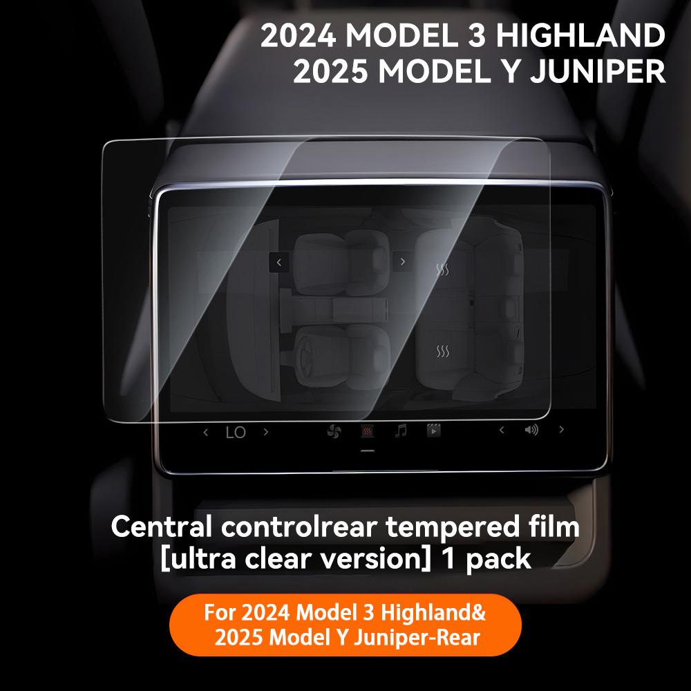 For Tesla Model 3 Y Highland 2025 Tempered Glass Film Protector Matte Glare HD Center Control Touch Screen Film Protection